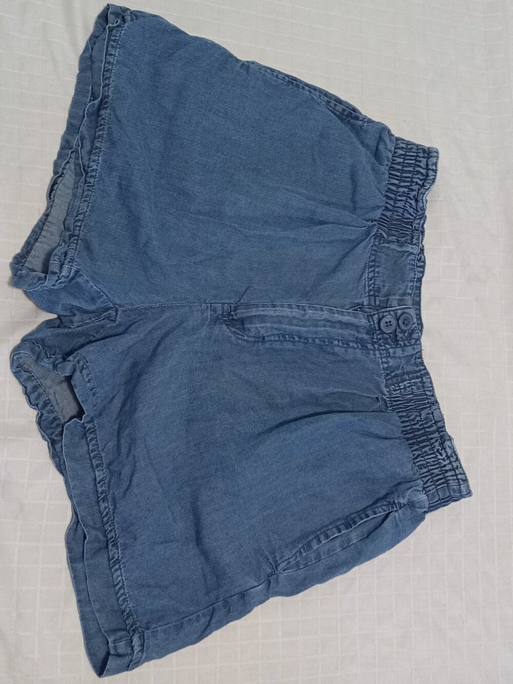 Relaxed fit Blumind blue short with elastic waist size M